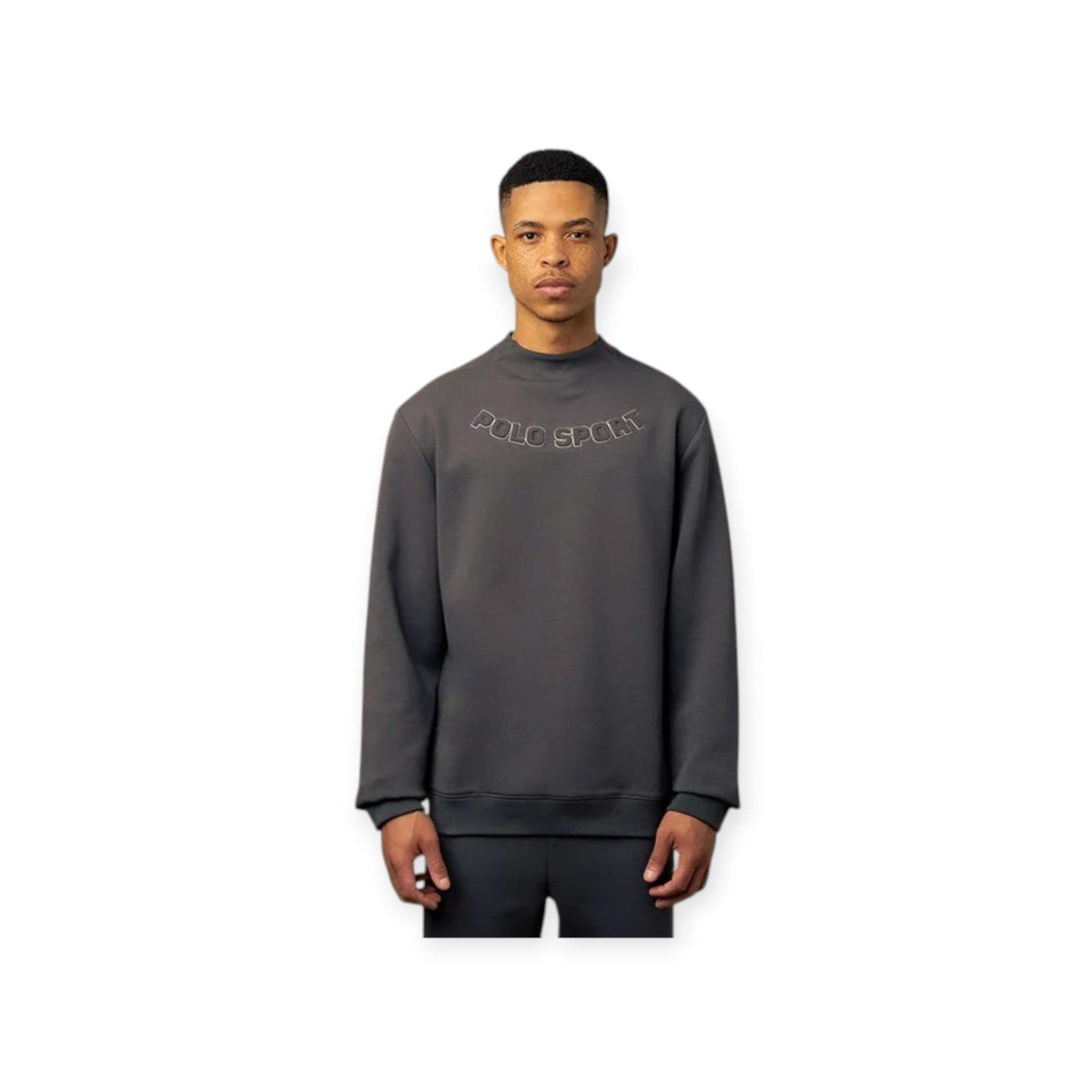 Polo Sweater Polo Mens Sport Long Sleeve High Collar Sweat Top