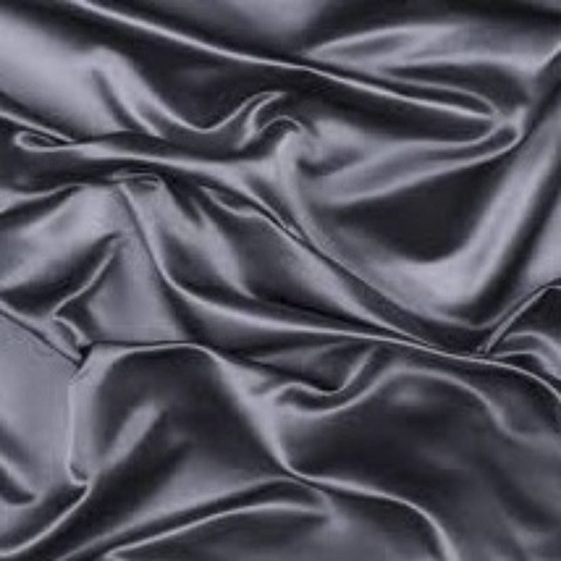 SATIN Dress Fabrics Charcoal Duchess Satin Fabric 150cm (4354051440729)
