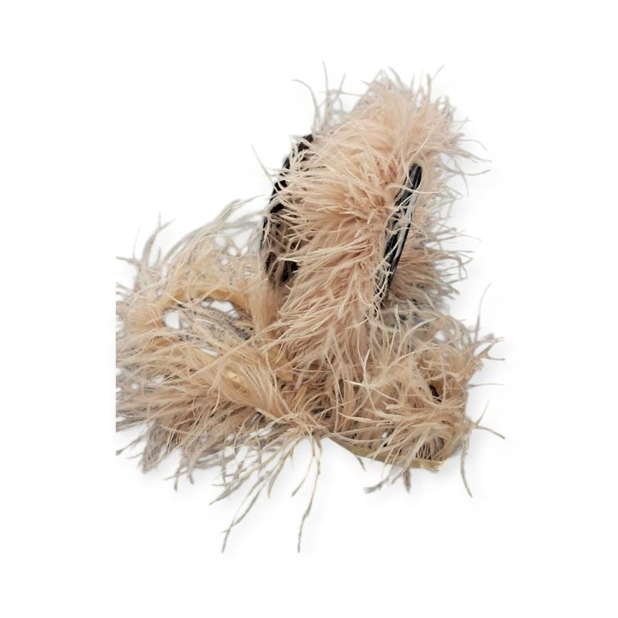 FEATHER TRIMMINGS Habby Beige Ostrich Feathers (4790752018521)
