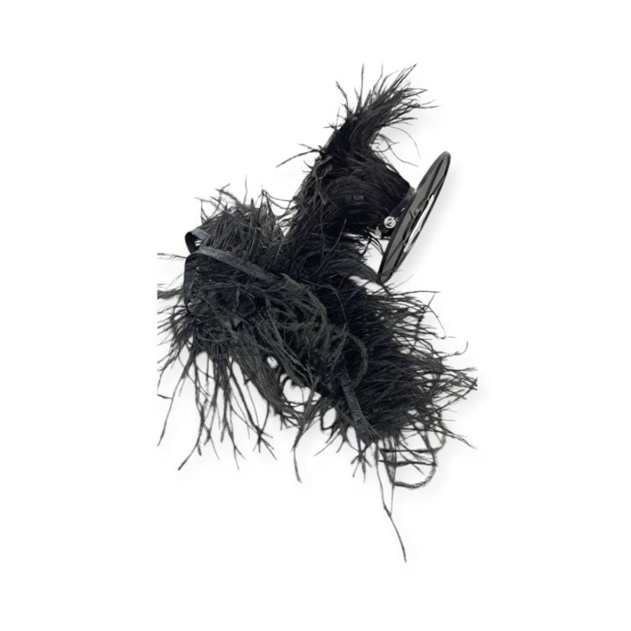 FEATHER TRIMMINGS Habby Black Ostrich Feathers (4790752018521)