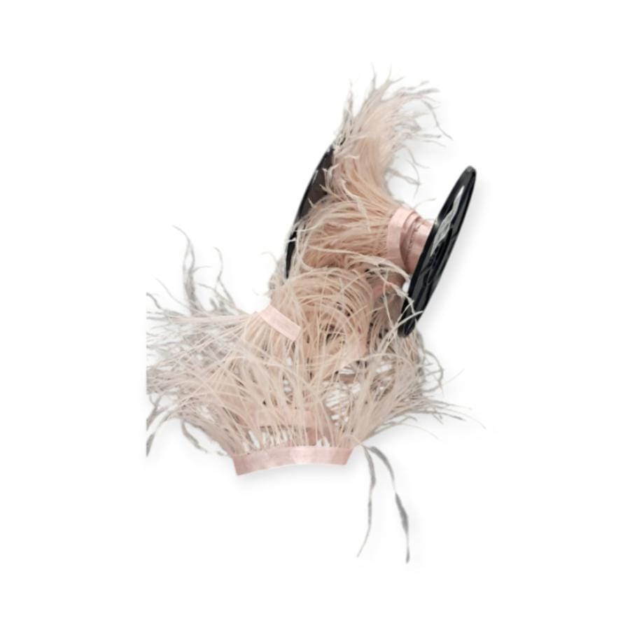 FEATHER TRIMMINGS Habby Blush Ostrich Feathers (4790752018521)