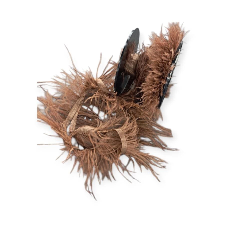 FEATHER TRIMMINGS Habby Chocolate Brown Ostrich Feathers (4790752018521)