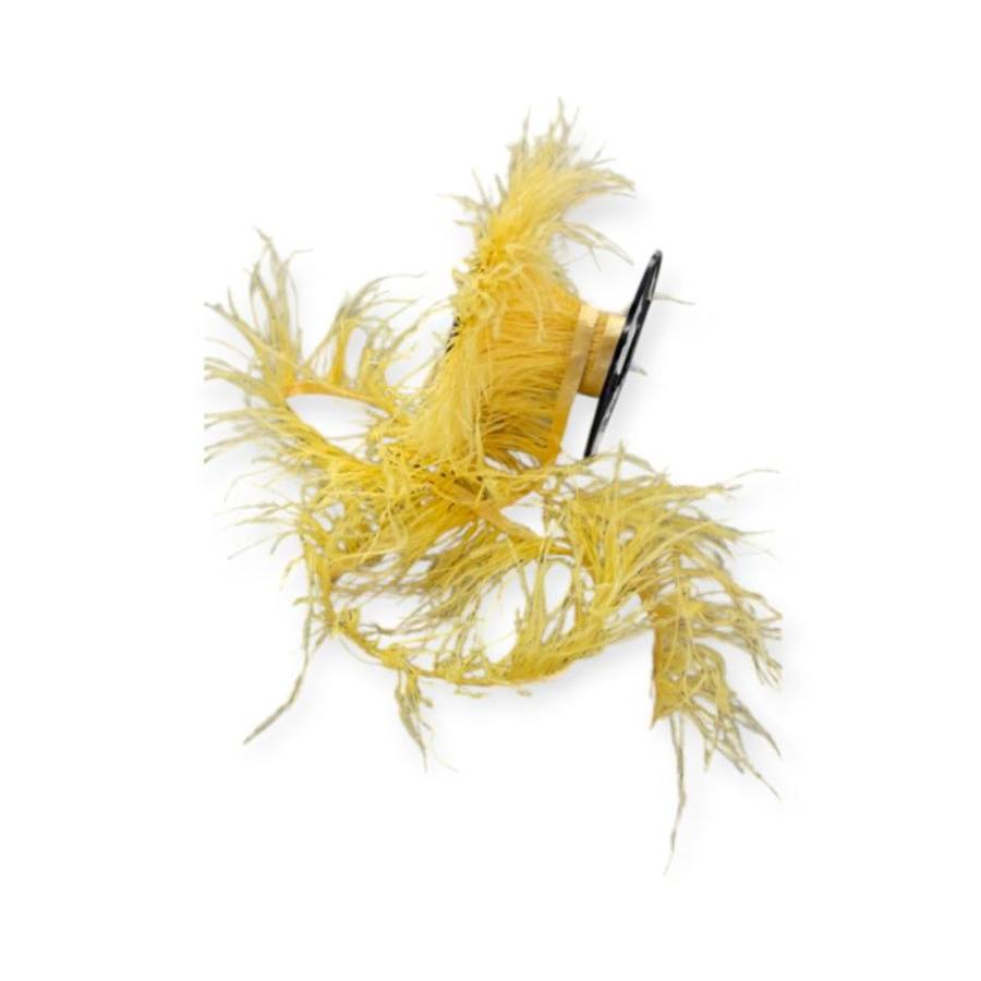 FEATHER TRIMMINGS Habby D.Yellow Ostrich Feathers (4790752018521)