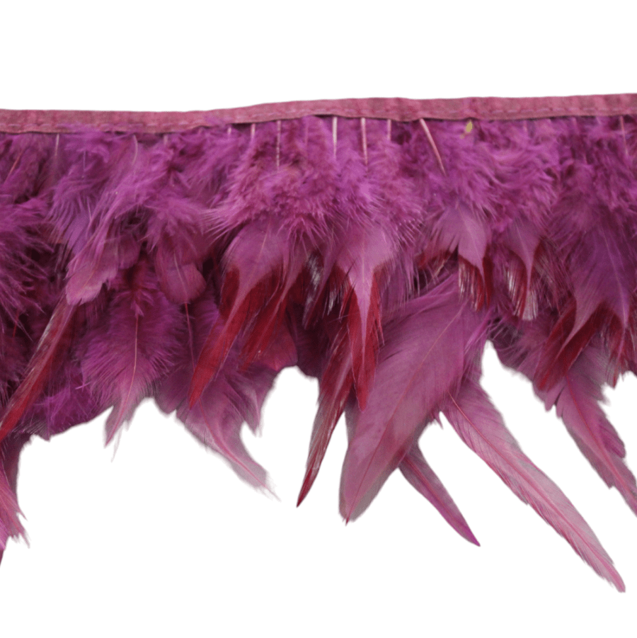 FEATHER TRIMMINGS HABBY Grape Feather Trimming Light Weight (7683985309785)