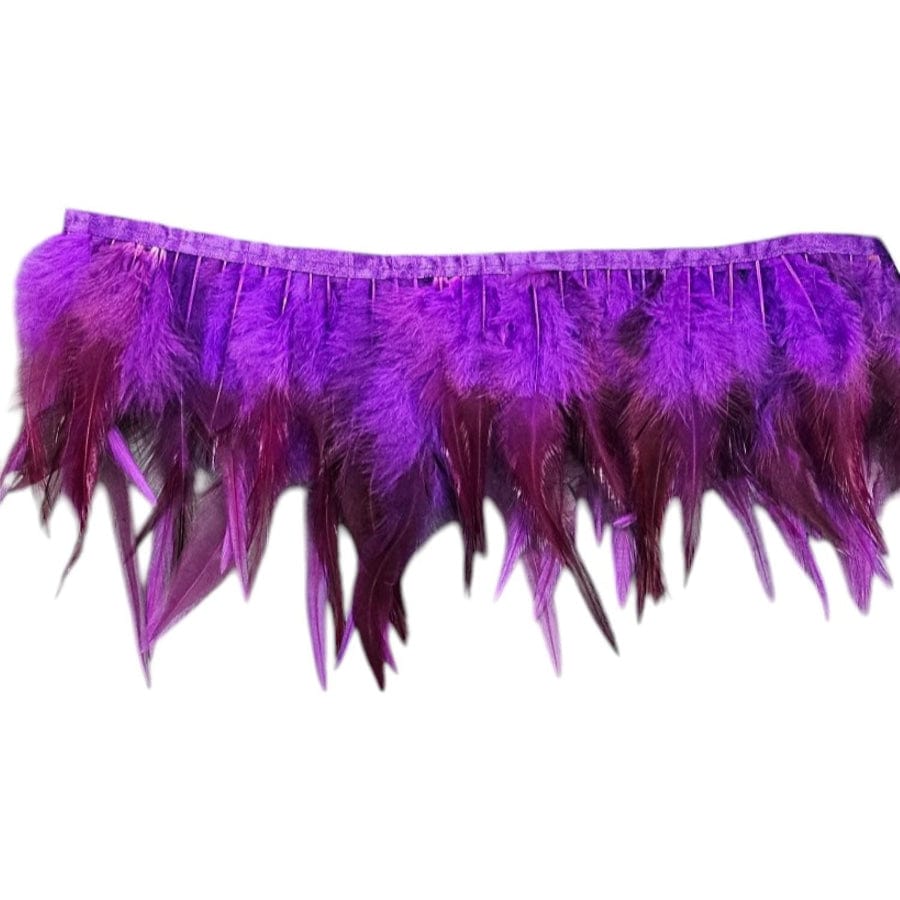 FEATHER TRIMMINGS HABBY Purple Light Weight Feather Trimming (7683985309785)