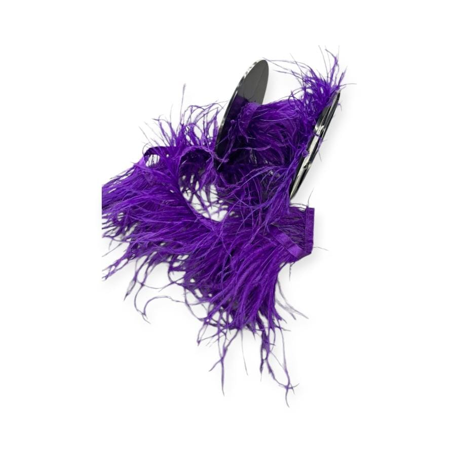 FEATHER TRIMMINGS Habby Purple Ostrich Feathers (4790752018521)