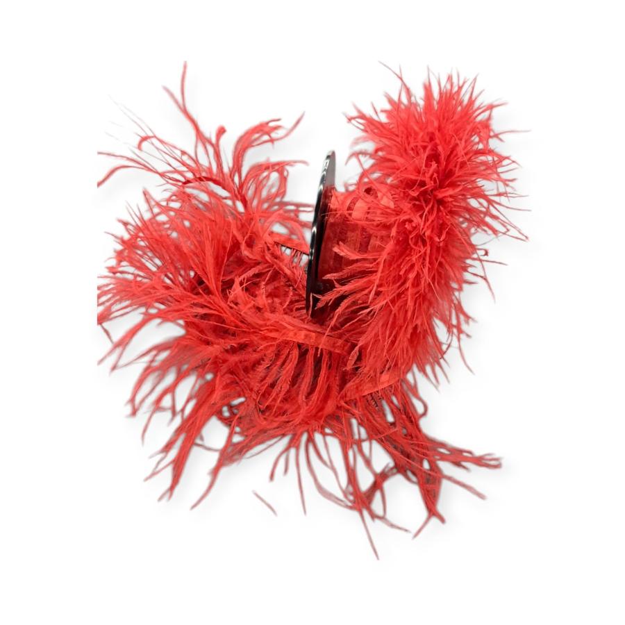 FEATHER TRIMMINGS Habby Red Ostrich Feathers (4790752018521)