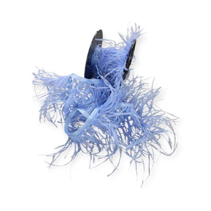 FEATHER TRIMMINGS Habby Sky Blue Ostrich Feathers (4790752018521)