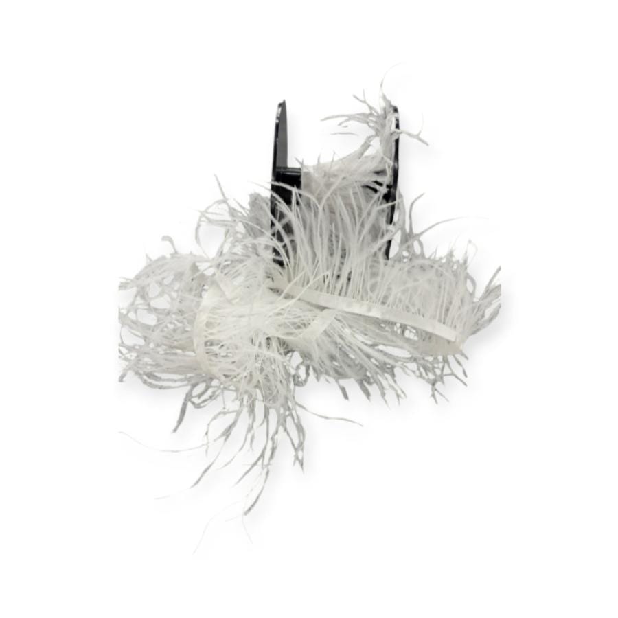 FEATHER TRIMMINGS Habby White Ostrich Feathers (4790752018521)