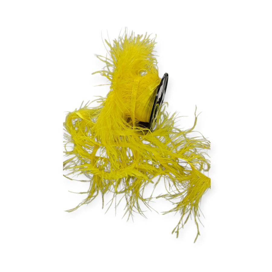 FEATHER TRIMMINGS Habby Yellow Ostrich Feathers (4790752018521)