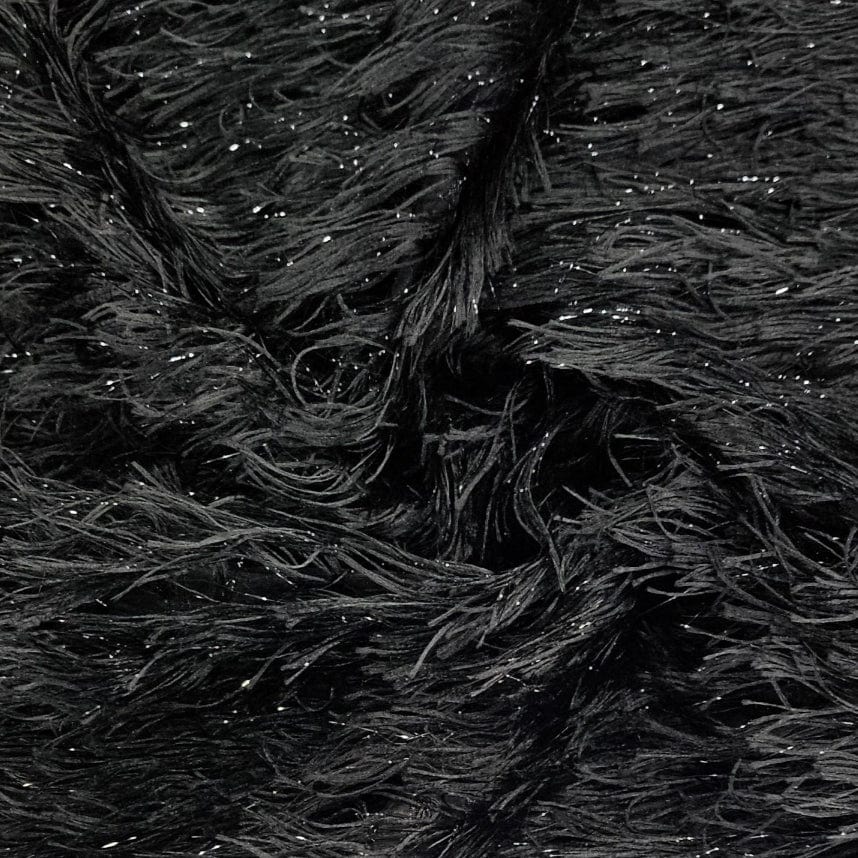FEATHERS BROCADE Dress Fabric Black Feather Brocade 150cm