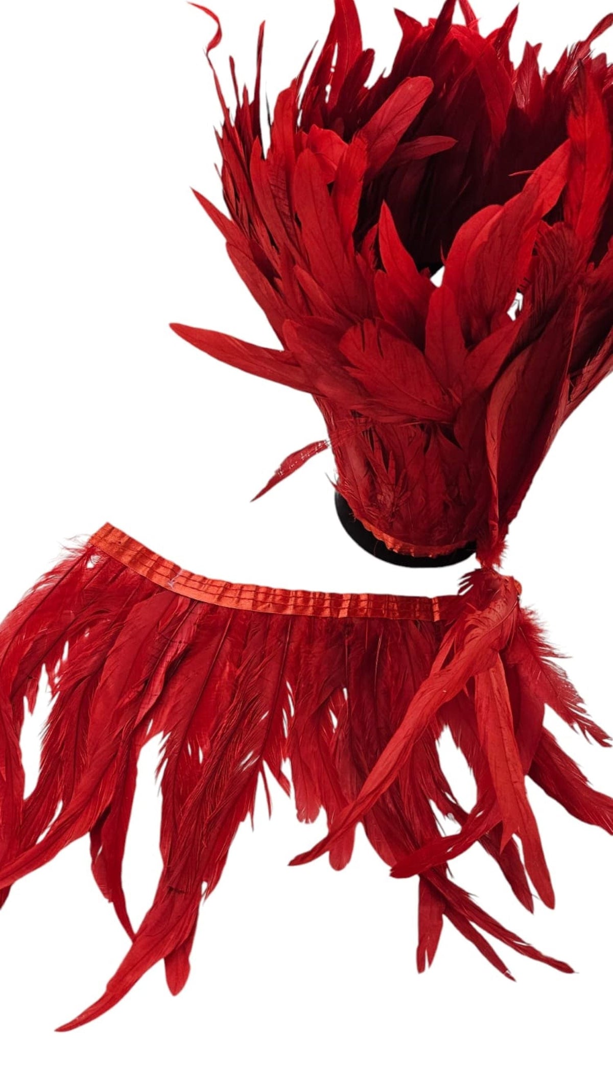 FEATHERS Habby Red Feather Trimming XL (7263457443929)