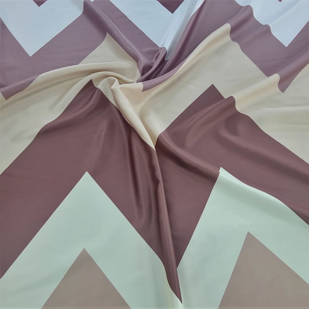 PRINTED SATIN Dress Fabrics Printed Wave Satin Fabric 150cm (7347391070297)