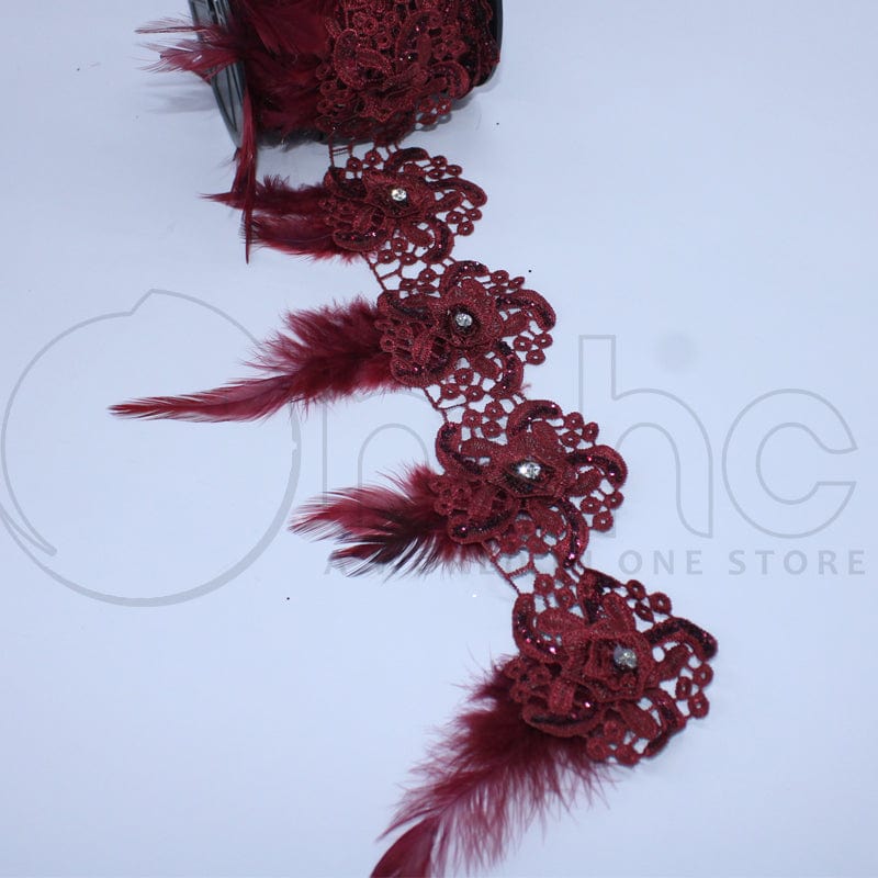 TRIMMINGS Habby Maroon Trimmings Art3137 (7071421988953)