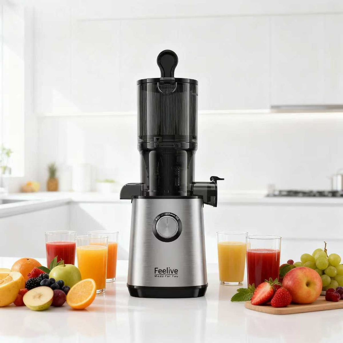 FEELIVE Juice Extractor Feelive Cold Press Slow Juicer FSJ108