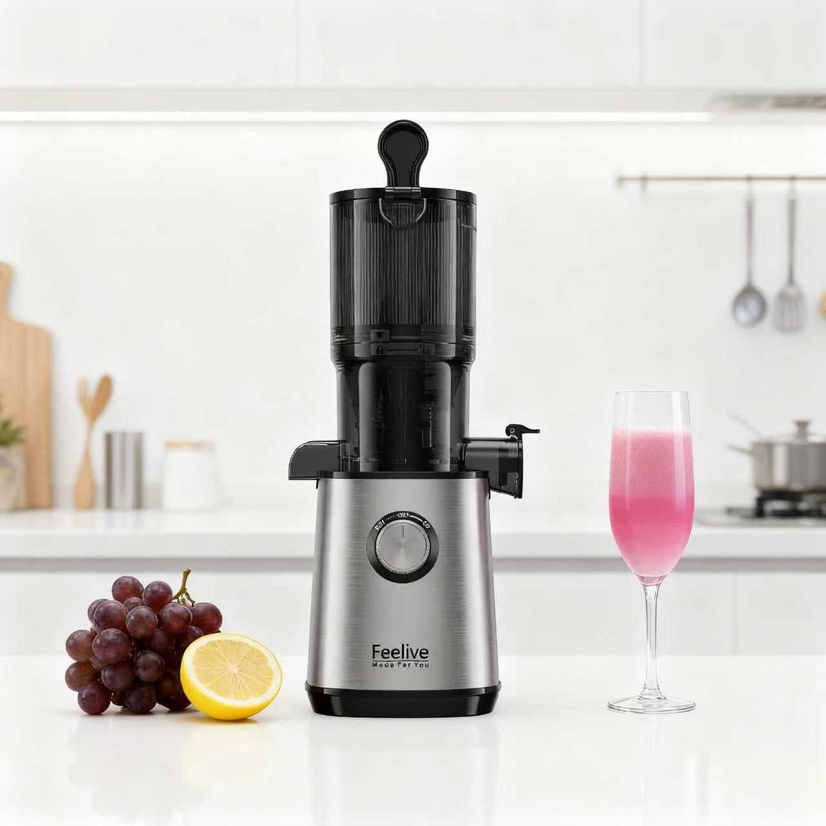 FEELIVE Juice Extractor Feelive Cold Press Slow Juicer FSJ108
