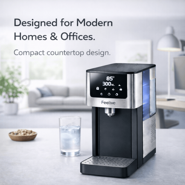 FEELIVE WATER DISPENSER Feelive Instant Hot and UV Cold Water Dispenser FWD40D