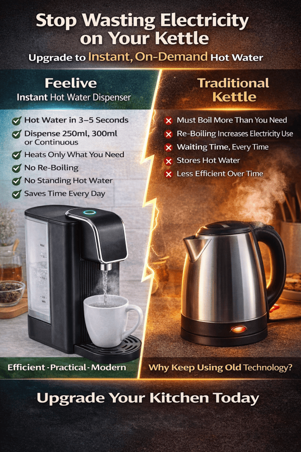 FEELIVE WATER DISPENSER Feelive Instant Hot Water Dispenser (One-Touch) FWD30M