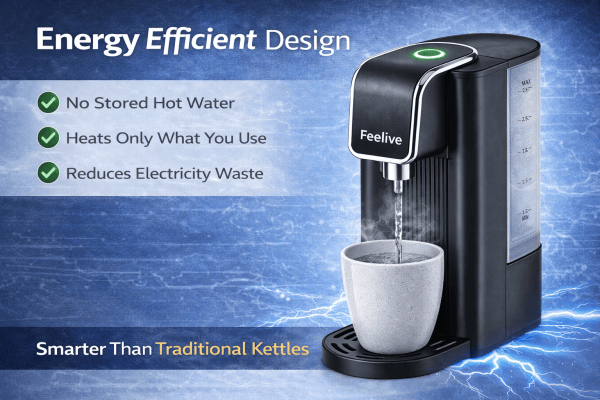 FEELIVE WATER DISPENSER Feelive Instant Hot Water Dispenser (One-Touch) FWD30M