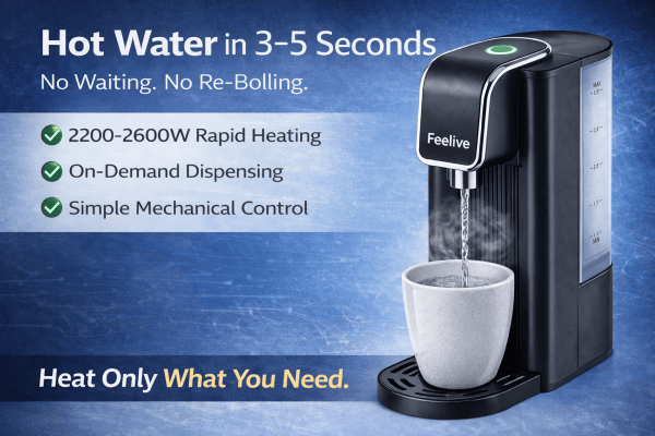 FEELIVE WATER DISPENSER Feelive Instant Hot Water Dispenser (One-Touch) FWD30M