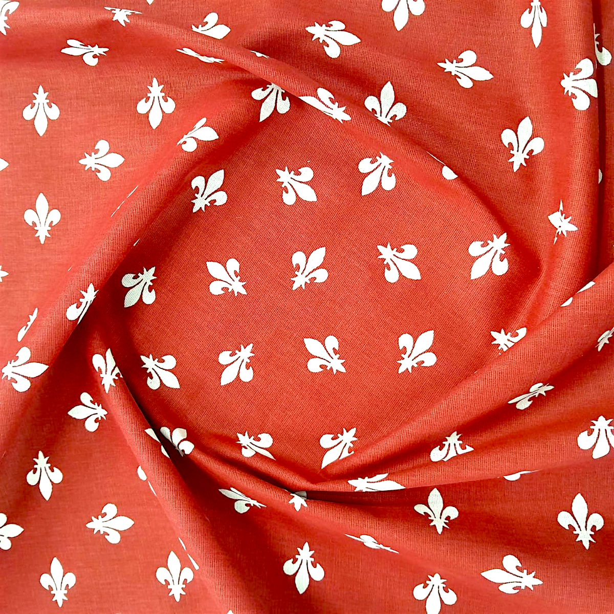 Fabric Printed Cotton Fleur de LIS 140 cm.