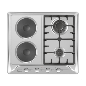 Ferre GAS/ELECTRIC HOB Ferre 60cm Stainless Steel Gas and Electric hob-B-622.CS (7665574281305)