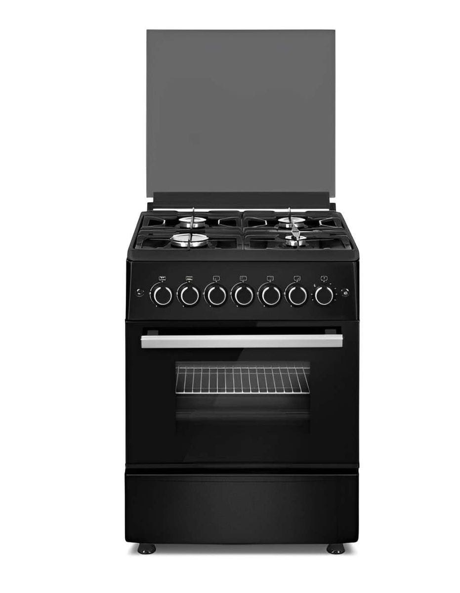 FERRE stoves Ferre 60cm Free Standing Full Gas Stove Matt Black F6B40G2.MB