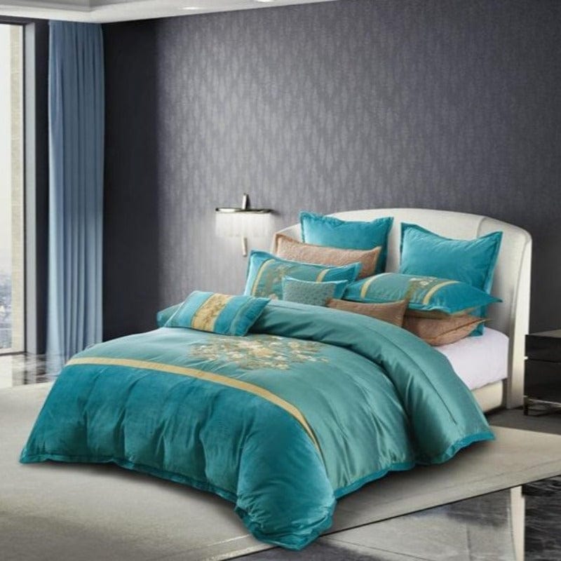 Linen Language Duvet Cover Queen Linen Language Luxury Duvet Set Skye 7 Piece (2061815218265)