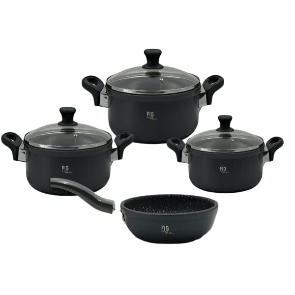 FIG Pots Set Fig 7 Piece Non-Stick Stewpan Set FIG7SP