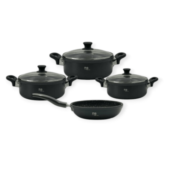 FIG Pots Set Fig 7 Piece Non-Stick Stewpan Set FIG7SP