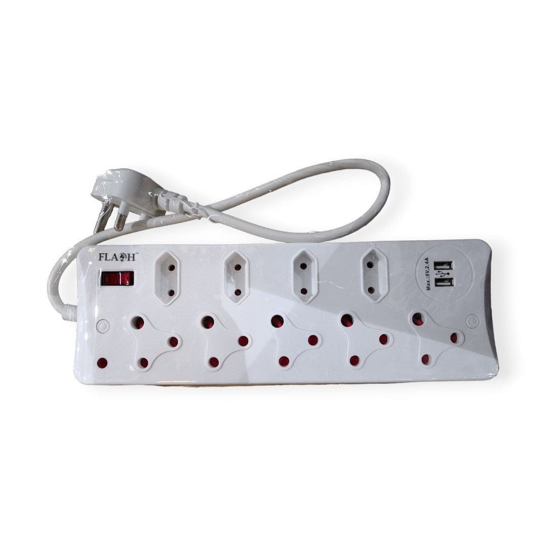 FLASH MULTIPLUG FLASH 9 Way Multiplug with 2 USB Ports
