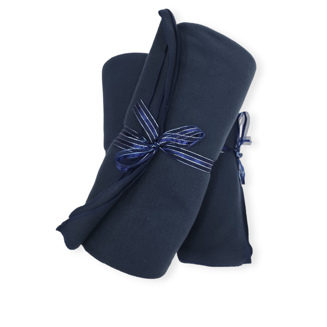 Fleece Blankets Anti Pilling Fleece Blankets Navy Ready-made 1.5X1.5 m