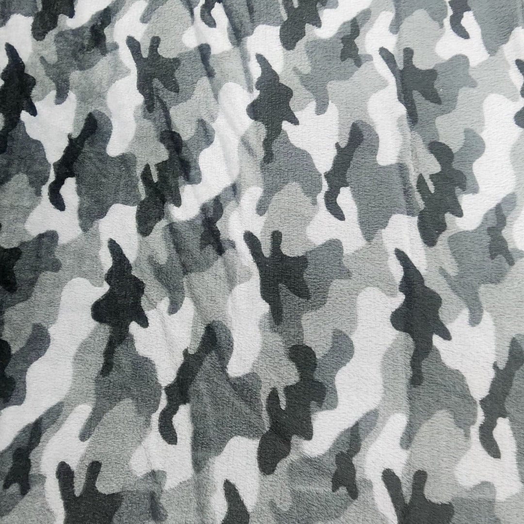Fleece Blankets Printed Mongolian Fleece Fabric Camouflage 150cm (7564607750233)