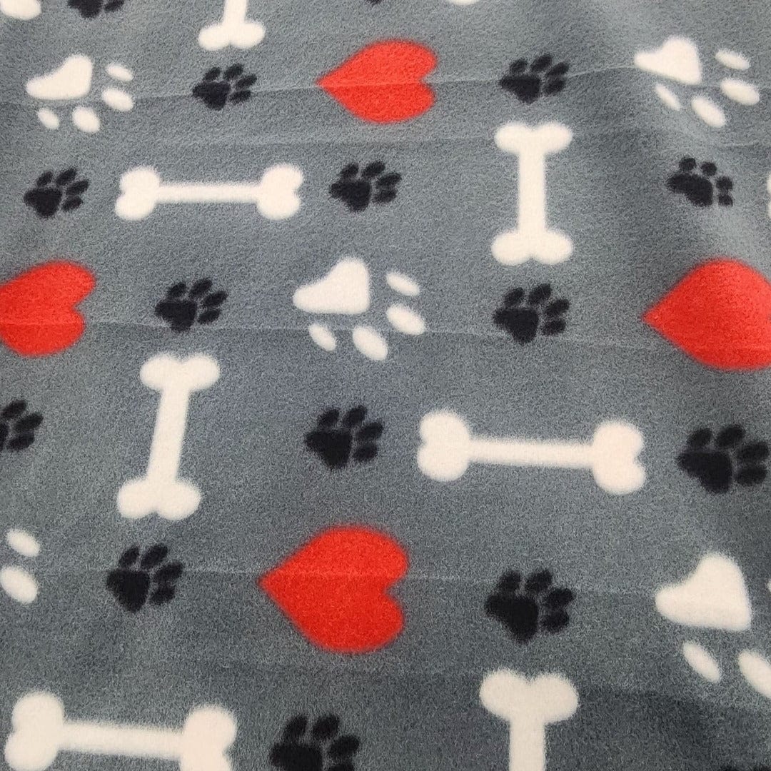 Fleece Blankets Printed Polar Fleece Fabric 150cm Bones (7588429037657)