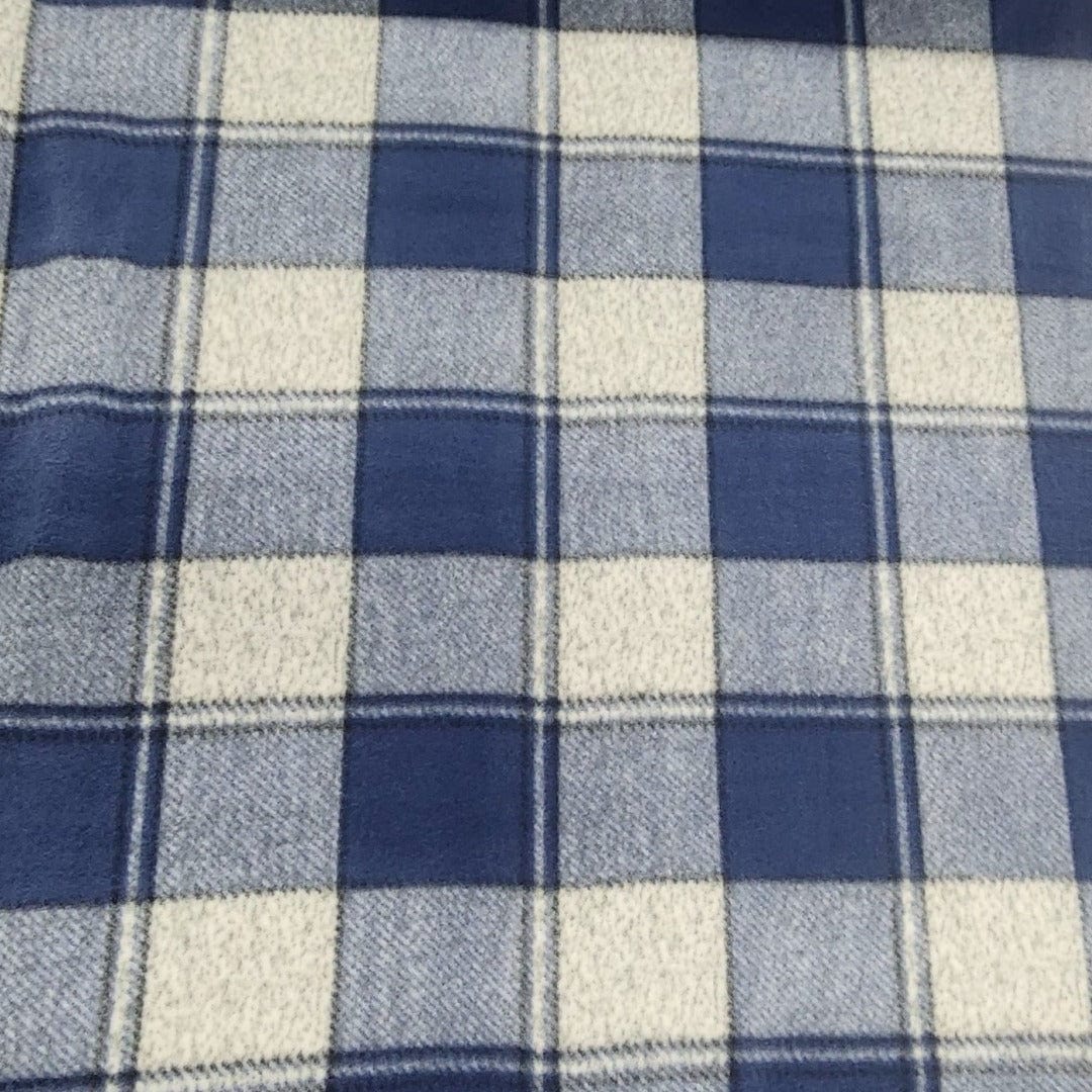 Fleece Blankets Printed Polar Fleece Fabric 150cm Checks (7588413735001)