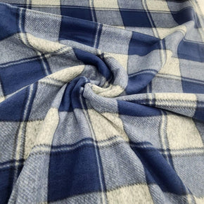 Fleece Blankets Printed Polar Fleece Fabric 150cm Checks (7588413735001)