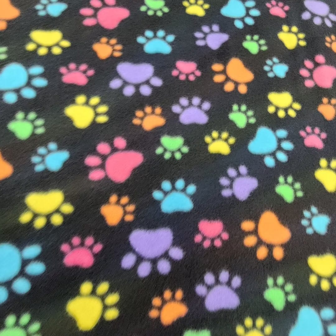 Fleece Blankets Printed Polar Fleece Fabric 150cm Paws (7582390681689)