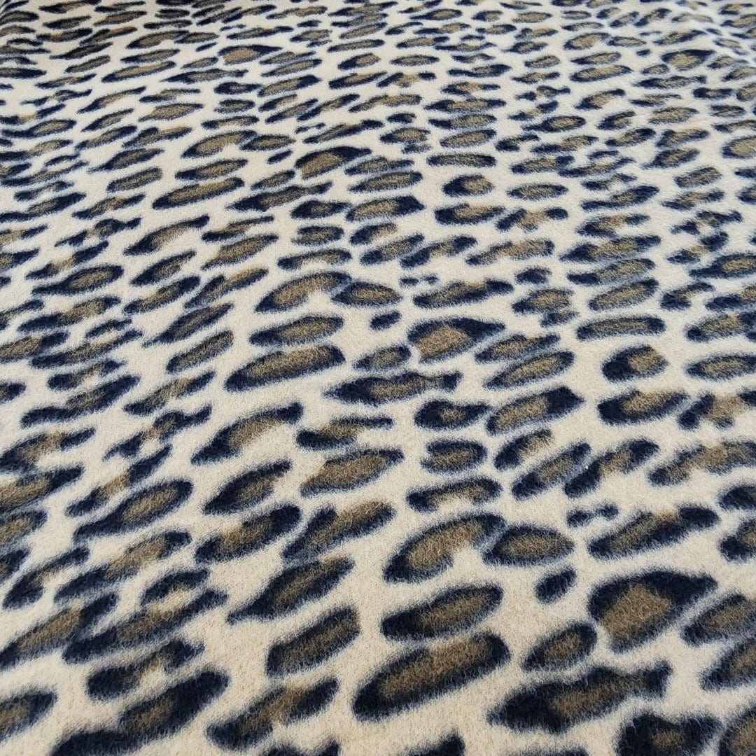 Fleece Blankets Printed Polar Fleece Fabric Brown Leopard 150cm (7524278567001)