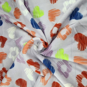 Fleece Blankets Printed Polar Fleece Fabric Multi Floral 150 cm (7589111038041)