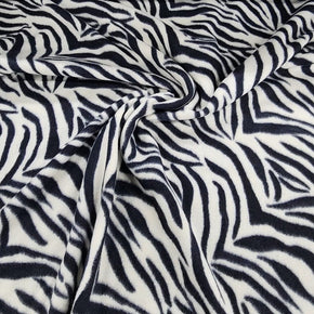 Fleece Blankets Printed Polar Fleece Fabric Tiger Stripe Cream 150cm (7524565745753)