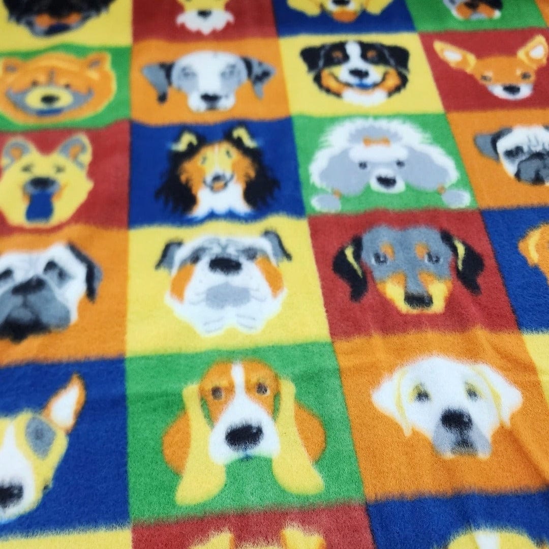 Fleece Blankets Printed Polar Fleece Multi Dogs 150cm (7524278173785)