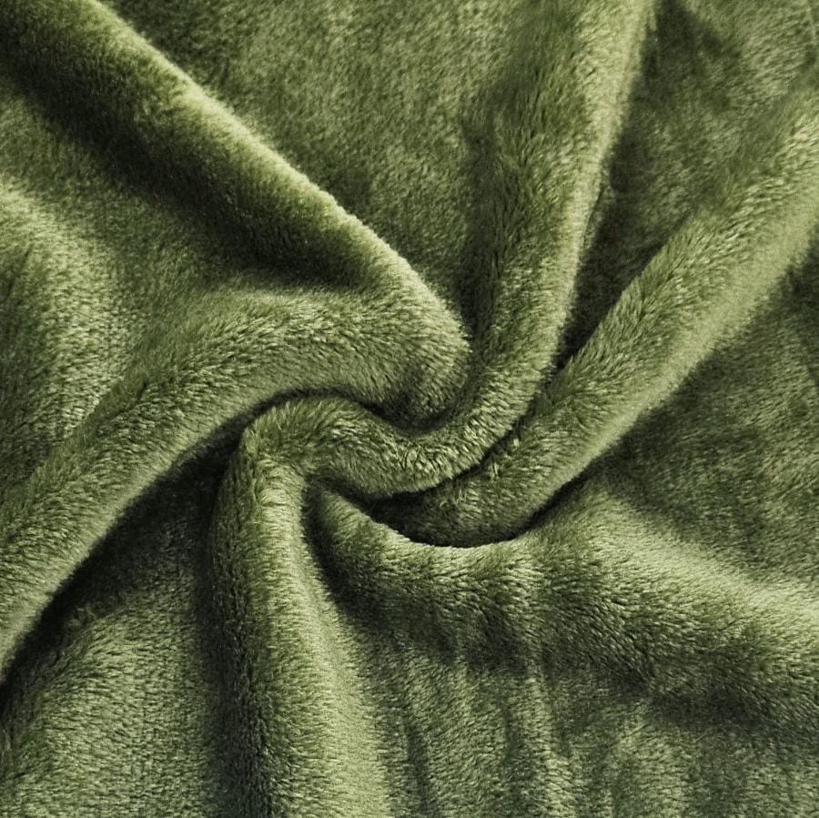 Fleece Dress Fabrics Olive Mongolian Fleece Fabric 150 cm (6565831934041)