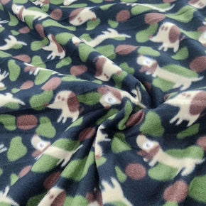 Fleece Dress Fabrics Printed Polar Fleece Fabric 150cm Beige Dog (7582391992409)