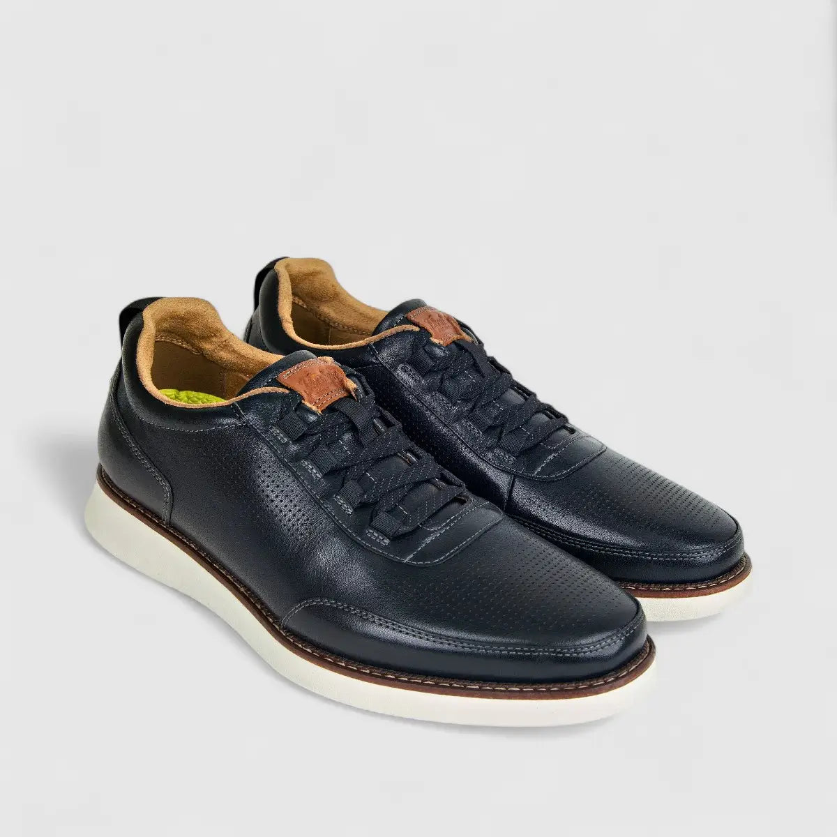 Florsheim Men's Launch Elastic Lace Slip On-Black 14446/001
