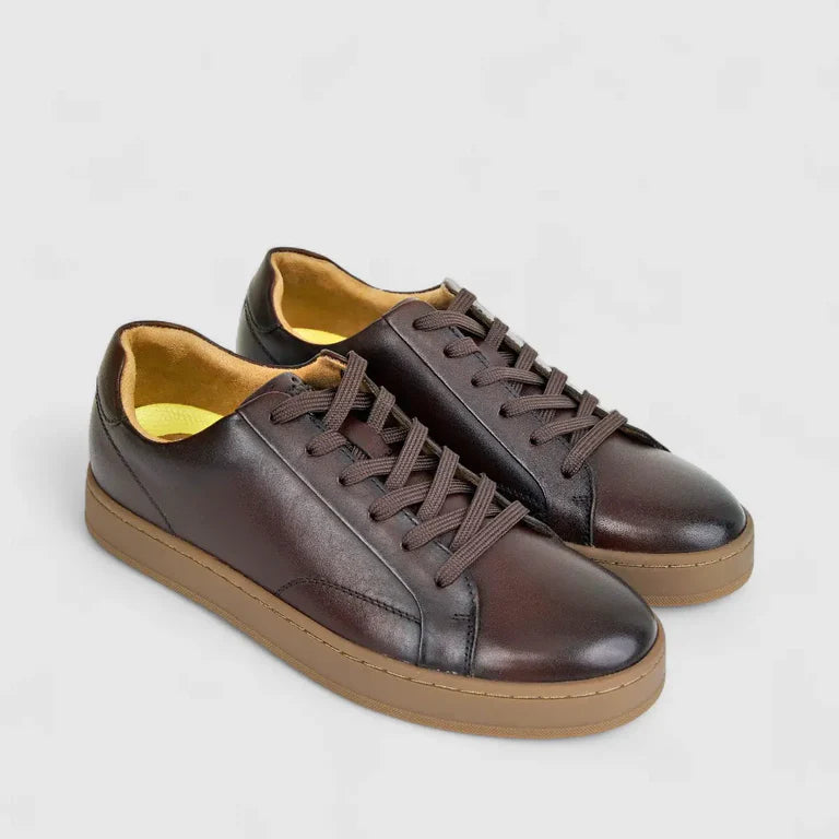 Florsheim Men's Sneaker Monopoli Lace-Brown/Gum Sole 14455A/207
