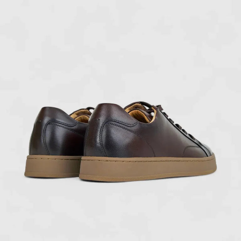 Florsheim Men's Sneaker Monopoli Lace-Brown/Gum Sole 14455A/207