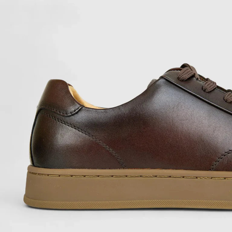 Florsheim Men's Sneaker Monopoli Lace-Brown/Gum Sole 14455A/207