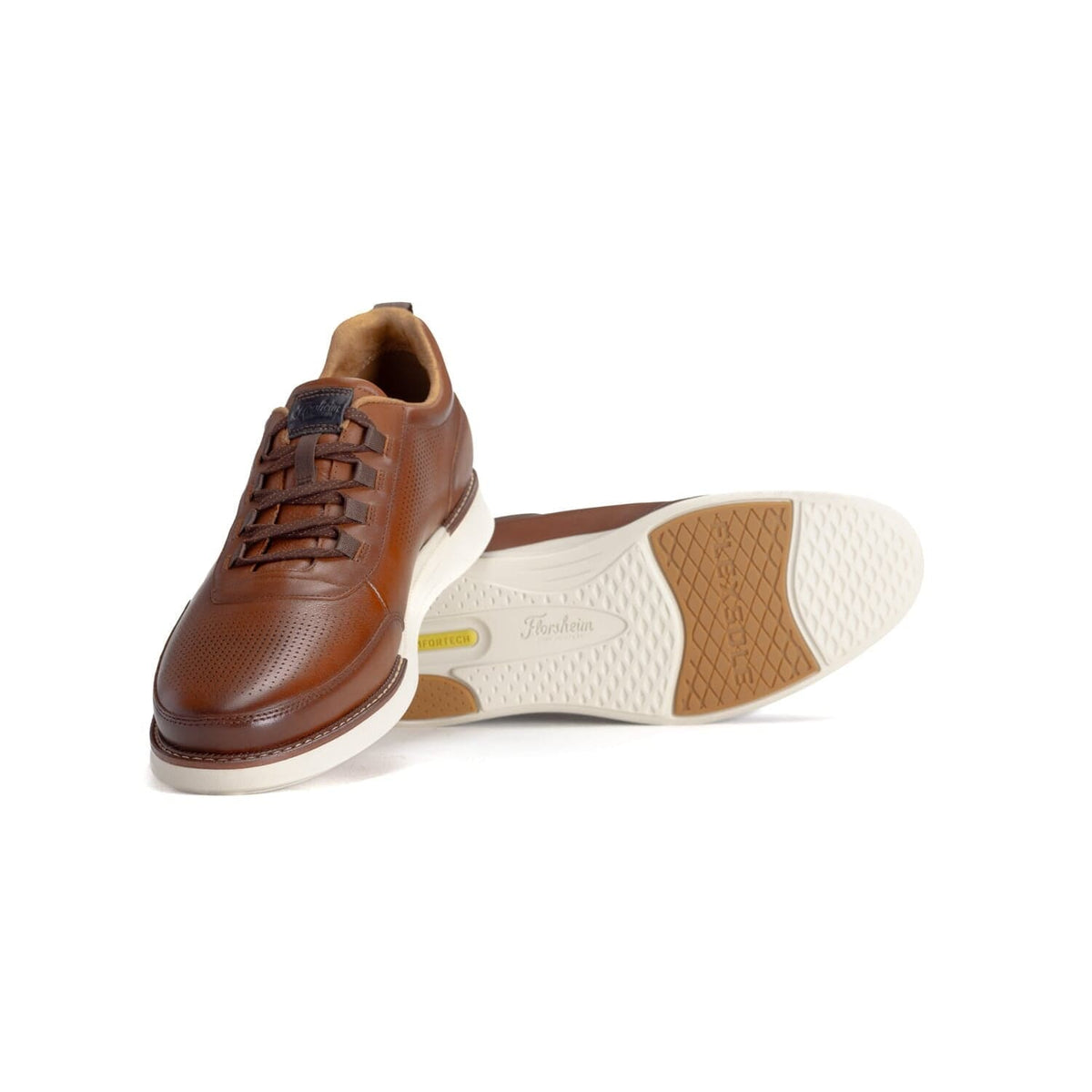 Florsheim Mens Sneakers Florsheim Launch Elastic Lace Cognac