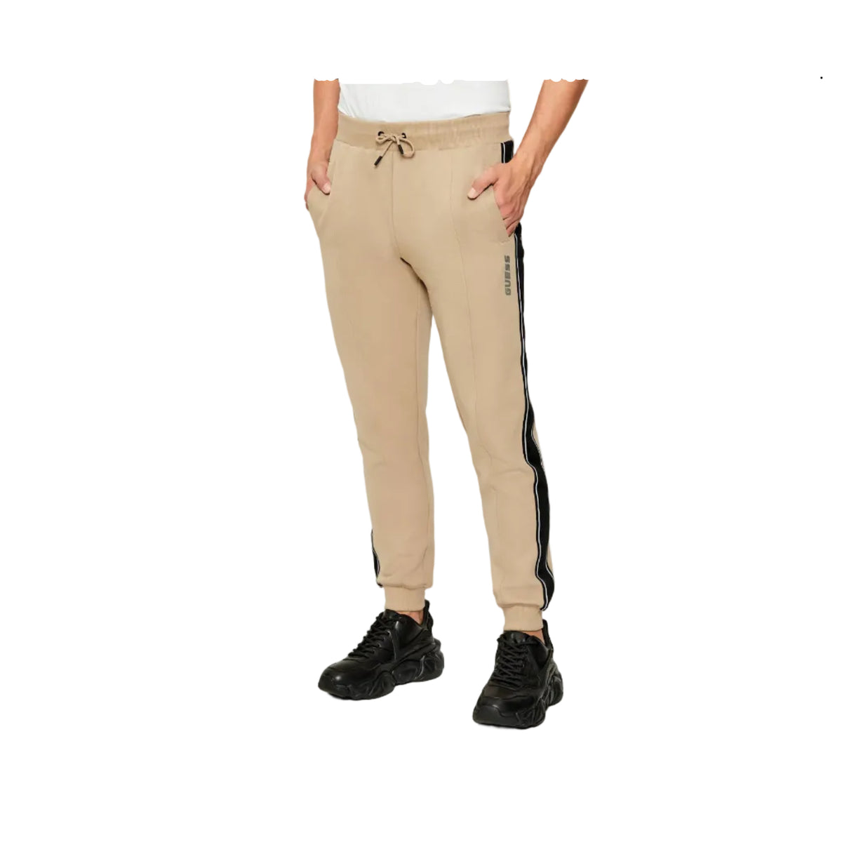 Guess Mickey Cuff Pant Taupe