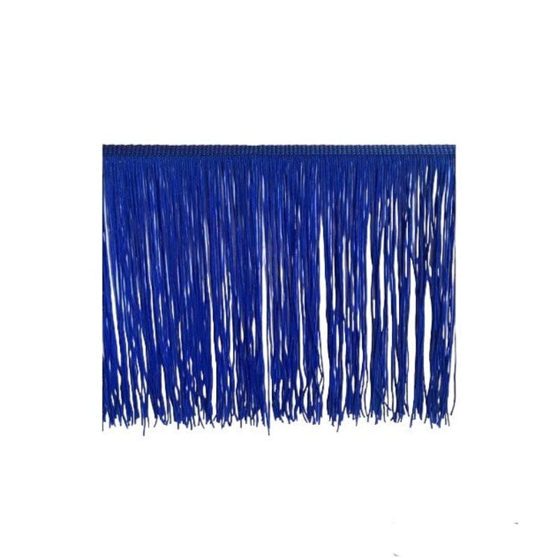 FRINGING HABBY Royal Blue Spaghetti Fringe Trim 50 cm (7758323908697)